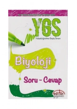 EDİTÖR YGS BİYOLOJİ SORU CEVAP