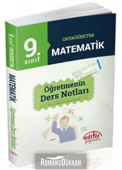 EDİTÖR 9.SINIF MATEMATİK ÖĞRETMENİN DERS NOTLARI