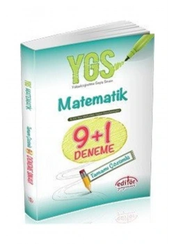 EDİTÖR YGS MATEMATİK 9+1 DENEME