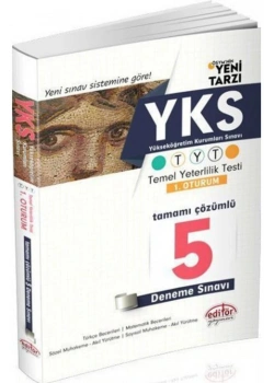 EDİTÖR YKS TYT 5 ÇÖZÜMLÜ DENEME 1.OTURUM