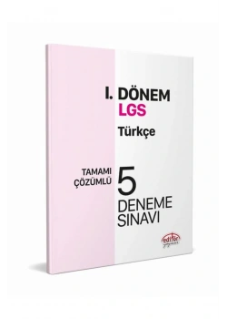 EDİTÖR LGS 1.DÖNEM TÜRÇE 5 DENEME