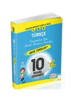 EDİTÖR 8.SINIF TÜRKÇE 10 BRANŞ DENEMESİ