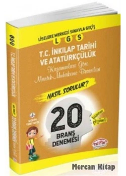 EDİTÖR LGS İNKİLAP TARİHİ 20 BRANŞ DENEMESİ
