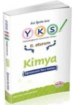 EDİTÖR YKS KİMYA DERS NOTLARI 2.OTURUM