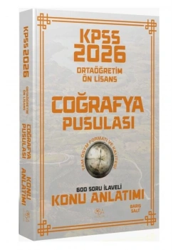 CBA KPSS 2026 ORTAÖĞRETİM ÖNLİSANS COĞRAFYA PUSULASI 600 SORU İLAVELİ KONU ANLATIMI