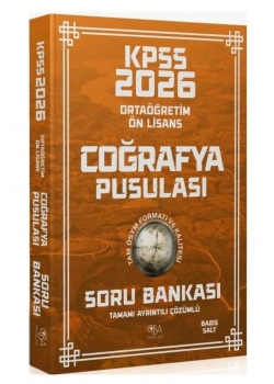 Cba Kpss 2026 Ortaöğretim Önlisans Coğrafya Pusulası Çözümlü Soru Bankası