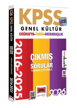 Yargı 2026 Kpss Gk Coğrafya Tarih Vatandaşlık 2016-2025 Çıkmış Sorular