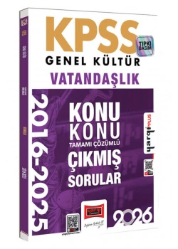 Yargı 2026 Kpss Gk Vatandaşlık 2016-2025 Çıkmış Çözümlü Sorular
