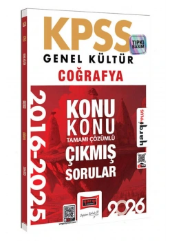 Yargı 2026 Kpss Gk Coğrafya 2016-2025 Çıkmış Çözümlü Sorular