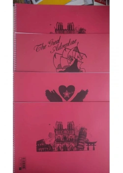 SINGLE COLOR PP KAPAK 25YP 25X35 TELLİ RESİM DEFTERİ