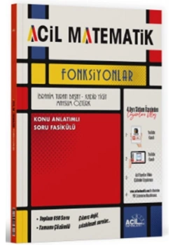 ACİL MATEMATİK FONKSİYONLAR KONU ANLATIMLI SORU FASİKÜLÜ