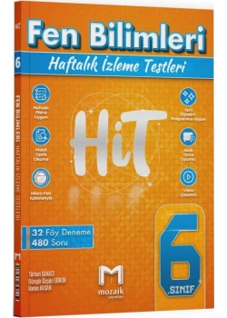 MOZAİK 6.SINIF FEN BİLİMLERİ HAFTALIK İZLEME TESTLERİ