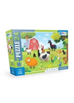 24 PARÇA FARM ANIMALS MAVİ LALE