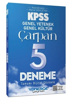 KPSS GY GK ÇARPAN 5 DİJİTAL ÇÖZÜMLÜ DENEME YÖNERGE YAYIN