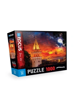 GALATA TOWER PUZZLE 1000 PARÇA MAVİ LALE