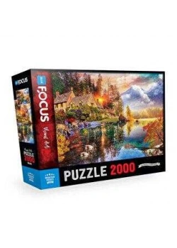 MOUNTAIN HOUSES PUZZLE 2000 PARÇA MAVİ LALE