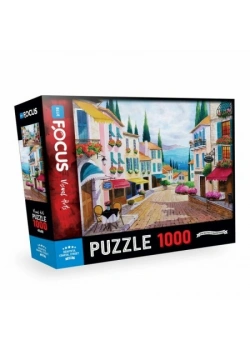 BEATIFUL COASTAL STREET PUZZLE 1000 PARÇA MAVİ LALE