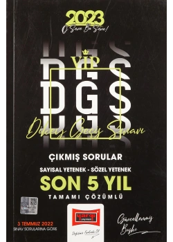 Yargı 2023 Dgs Son 5 Yıl Çıkmış Çözümlü Sorular
