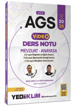 2026 MEB AGS MEVZUAT ANAYASA VİDEO DERS NOTU YEDİİKLİM