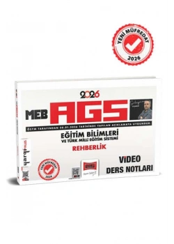 2026 MEB AGS EĞİTİM BİLİMLERİ REHBERLİK VİDEO DERS NOTLARI