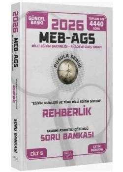 CBA 2026 MEB AGS EĞİTİM BİLİMLERİ REHBERLİK ÇÖZÜMLÜ SORU BANKASI PUSULA SERİSİ