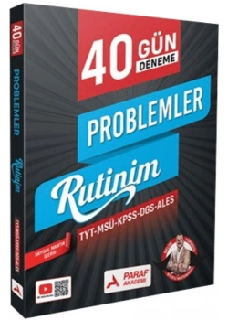 PARAF 40 GÜN DENEME PROBLEMLER RUTİNİM TYT MSÜ KPSS DGS ALES