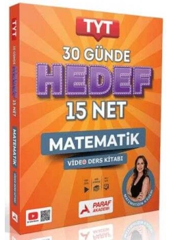 PARAF TYT 30 GÜNDE HEDEF 15 NET MATEMATİK VİDEO DERS KİTABI