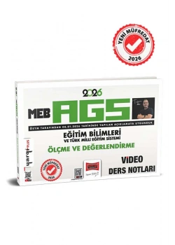 2026 MEB AGS EĞİTİM BİLİMLERİ ÖLÇME DEĞERLENDİRME VİDEO DERS NOTLARI