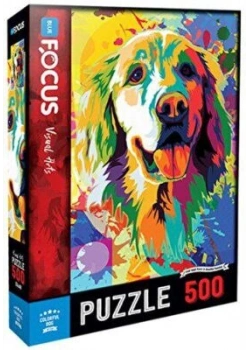 COLORFUL DOG PUZZLE 500 PARÇA MAVİ LALE