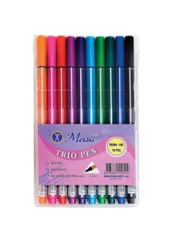 Masis Trıo Pen Keçeli Kalem 10-Lu Karışık