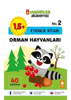 Minikler Orman Hayvanları Etkinlik kitabı No-2 Eksikparça