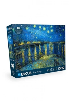 Rhône Nehri Puzzle 1000 Parça Mavi Lale
