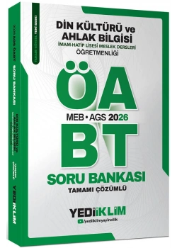 Meb Ags 2026 Öabt Din Kültürü Ahlak Bilgisi Çözümlü Soru Bankası Yediiklim