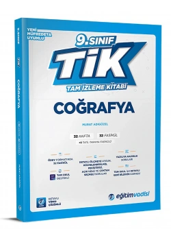 9.Sınıf Coğrafya Tam İzleme Kitabı Eğitim Vadisi
