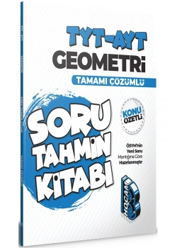 Tyt Ayt Geometri Çözümlü Soru Tahmin Kitabı  Benim Hocam