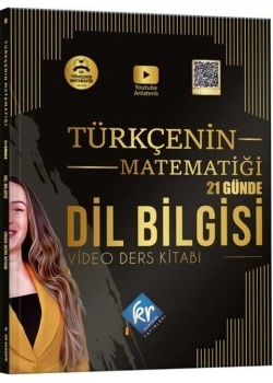 Türkçenin Matematiği 21 Günde Dilbilgisi Video Ders Kitabı Kr Akademi