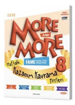 8.Sınıf More More Haftalık Kazanım Föyleri