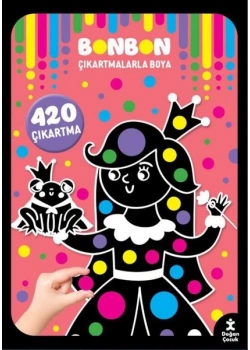 Bonbon Çıkartmalarla Boya Doğan Çocuk