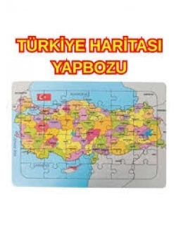 30X20 Orta Karton Türkiye Haritası Yap Boz