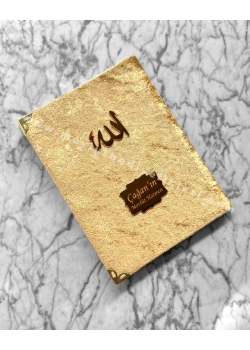 Lalezar 12195 Çanta boy 128 Sayfa 3 lü Yasin cüzü Kadife Krem Renk