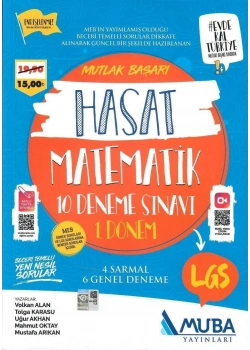 Muba 8.Sınıf Lgs 1.Dönem Matematik 10 Deneme Sınavı