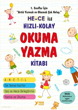 1.Sınıf Okumaya Başlıyorum Hece İle Hızlı Okuma Yazma Kitabı Yuva