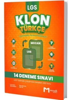 Mozaik Lgs Türkçe Klon 14 Deneme sınavı