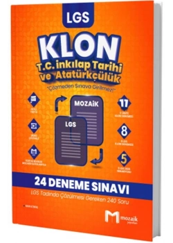 Mozaik Lgs İnkilap Tarihi Klon 24 Deneme Sınavı