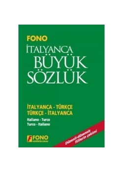 İtalyanca Büyük Sözlük ( İtaly-Türkçe/Türkçe İtaly ) CdLi  Fono