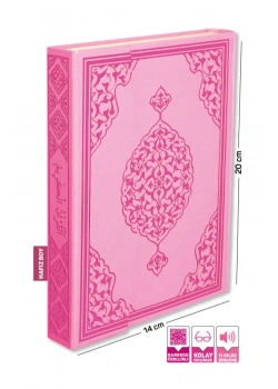 Furkan 14914 Orta Boy Bilgisayar Hatlı Kuranı Kerim Pembe