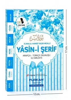 Gül Çanta Boy 80 Sayfa 3lü Yasin Cüzü Karton Kapak Mavi Furkan Neşriyat