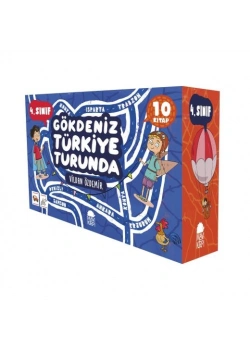 Gökdeniz Türkiye Turunda 1. Set - 4.Sınıf 10 Kitap Vildan Özdemir Mavi Kirpi