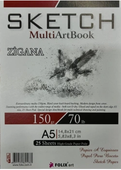 FOLİX SKET MULTİ ART. 150 GR A5 25 YP DEFTER