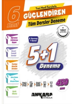 6.Sınıf Tüm Dersler 5 Sarmal 1 Genel Güçlendiren Denemeler Ankara Yayıncılık
